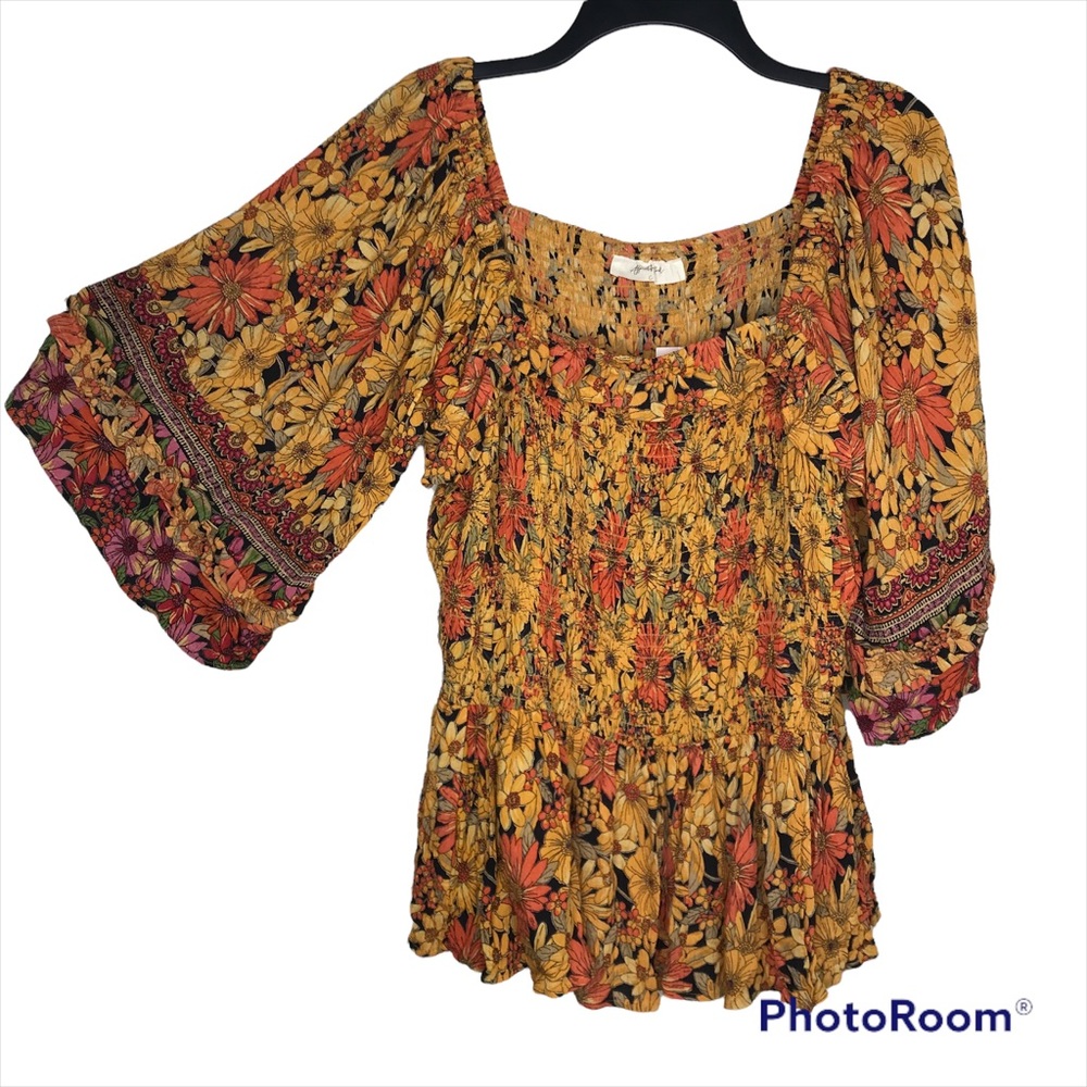 Arula Plus Size Floral Boho Summer Lightweight Top